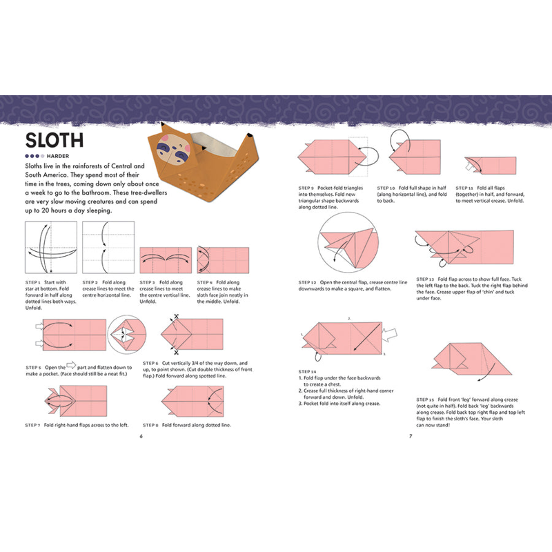 Origami Activity Book - Wild Animals