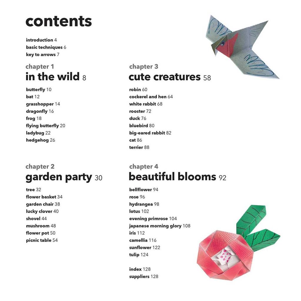 Origami Garden: 35 Butterflies, Birds, Flowers, And More To Fold In An Instant