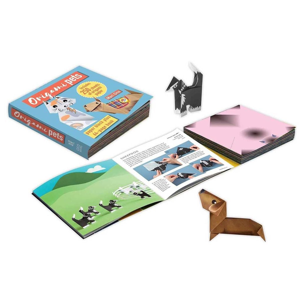 Origami Pets: Paper block plus 64-page book