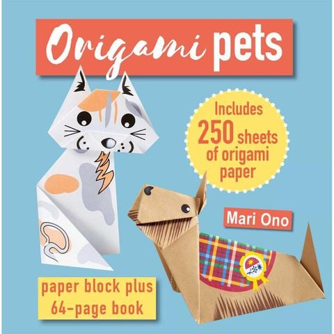 Origami Pets: Paper block plus 64-page book