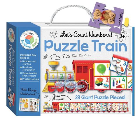 Building Blocks Puzzle Trains 123