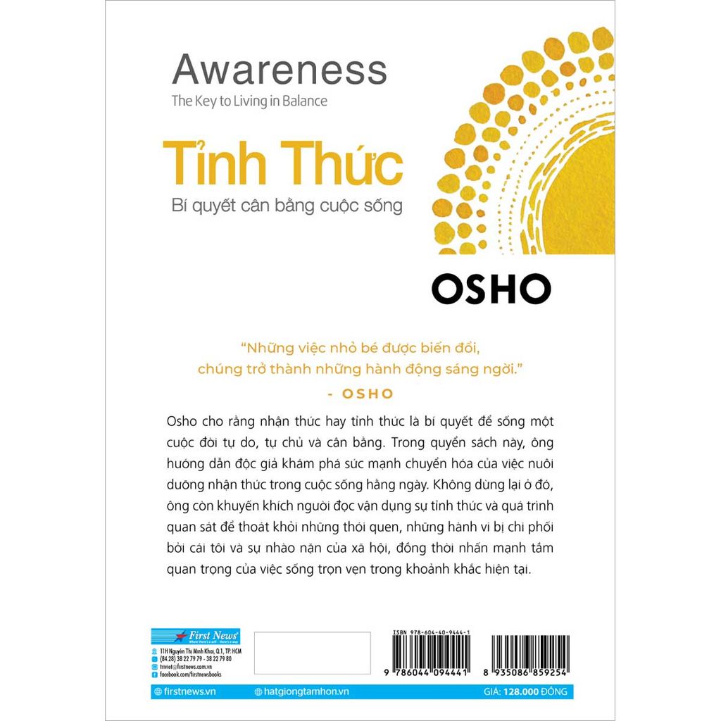 Osho: Tỉnh Thức - Bí Quyết Cân Bằng Cuộc Sống
