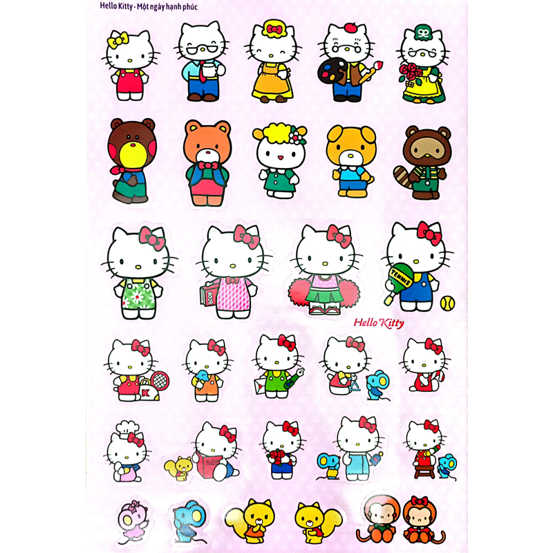 Hello Kitty Một Ngày Hạnh Phúc - Bóc Dán Nhanh Tay Nhận Ngay Kiến Thức