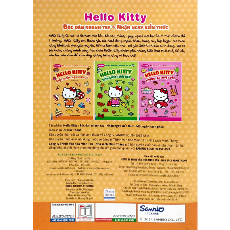 Hello Kitty Một Ngày Hạnh Phúc - Bóc Dán Nhanh Tay Nhận Ngay Kiến Thức