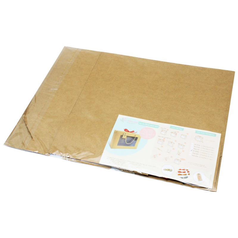 Linh Lan - Hộp Xếp Kraft Quai Xách Kính - 32 x 18 x 10cm