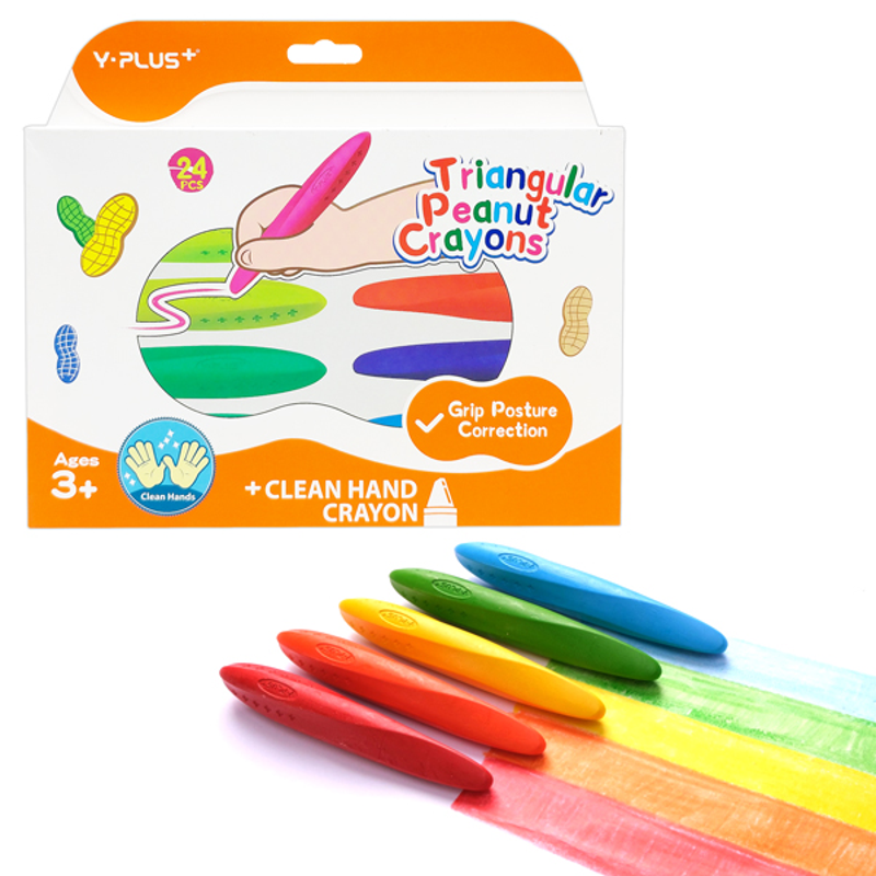 Y-Plus_ Sáp Màu Peanut Pastel 12 Màu - New Cr2001_Peanut(5390-St)