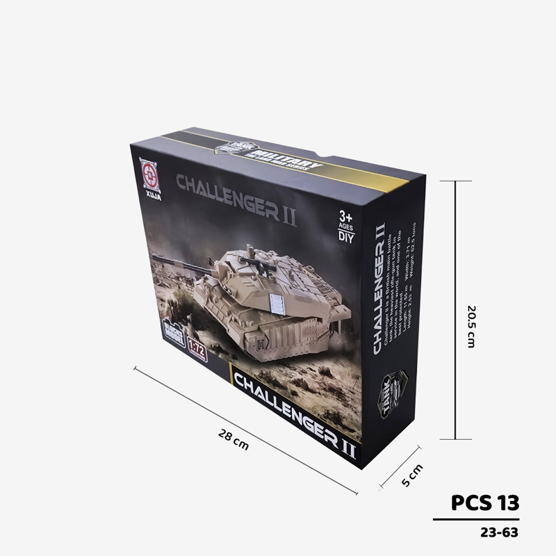 Xuja-23-63-Bộ Lắp Ráp Mô Hình Xe Tăng Chiến Đấu Challenger Ii Tỷ Lệ 1:72