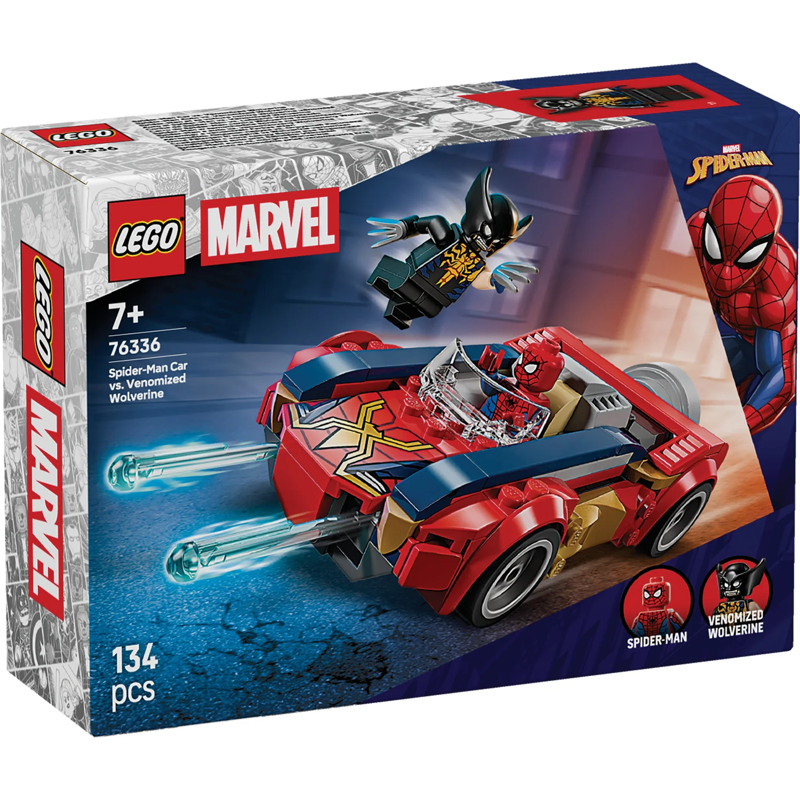 Lego Superheroes Lắp Ráp Xe Spider-Man Và Wolverine Bị Venom Hóa 76336