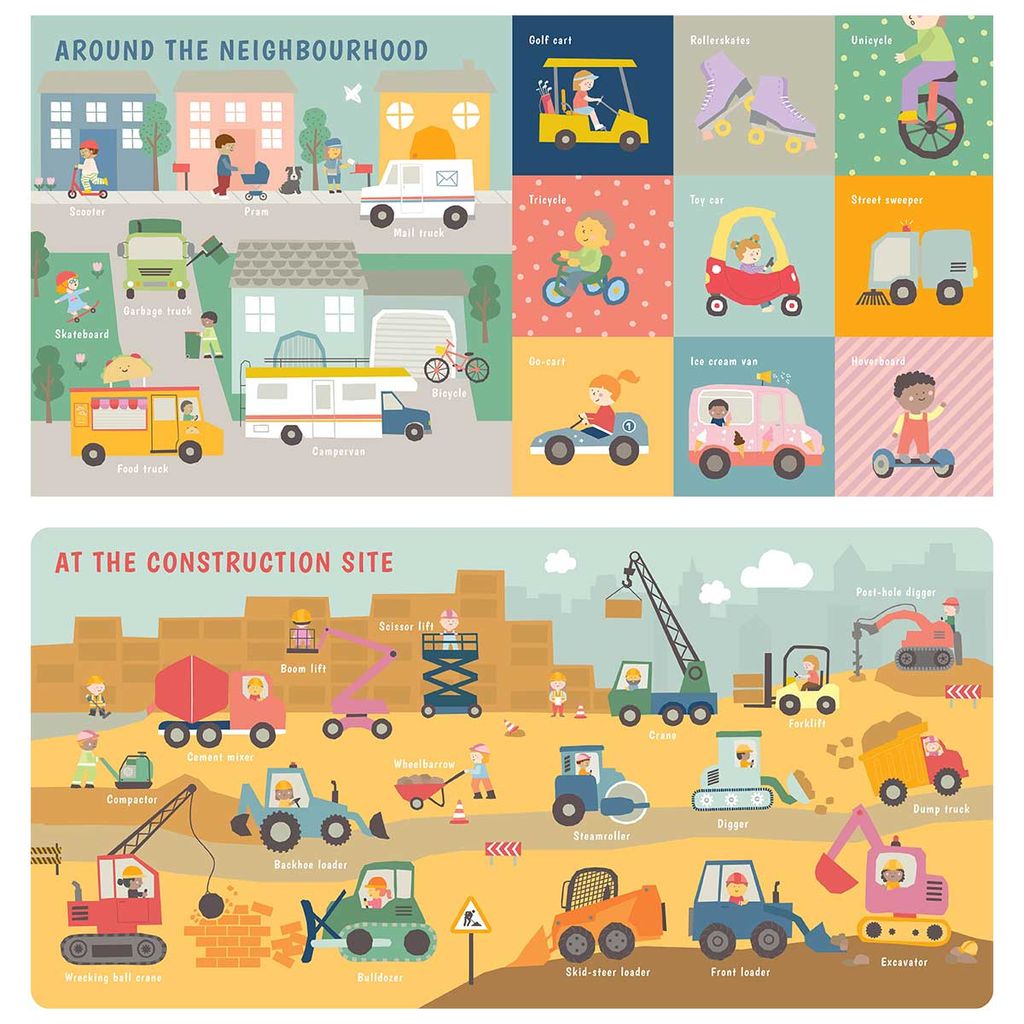 Padded Learning Book - 100 Things That Go