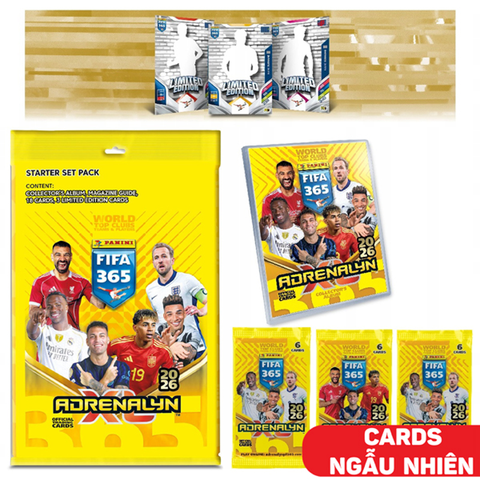 Panini Bộ Thẻ Hình Khởi Đầu Fifa 365 2026 Adrenalyn (Giao Mẫu Ngẫu Nhiên)