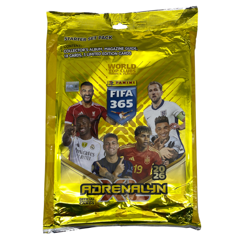 Panini Bộ Thẻ Hình Khởi Đầu Fifa 365 2026 Adrenalyn (Giao Mẫu Ngẫu Nhiên)