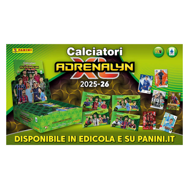 Panini Gói Thẻ Hình Calciatori Aldrenalyn Xl 25-26 (Giao Mẫu Ngẫu Nhiên)