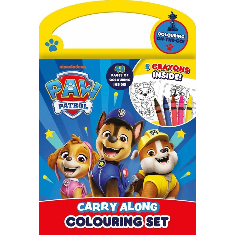 Paw Patrol Carry Along Colouring Set