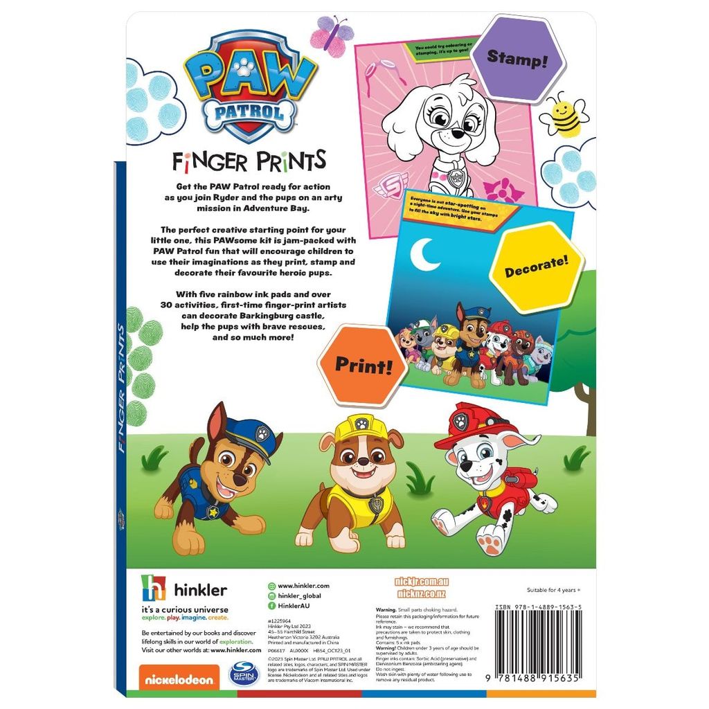 Finger Prints Paw Patrol