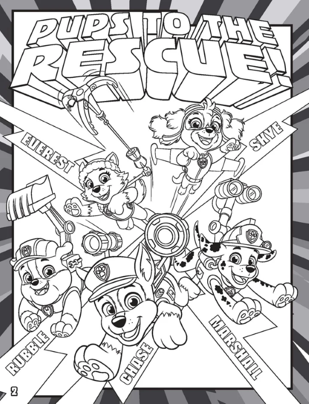 Paw Patrol - Mega Colouring Book - To The Rescue!