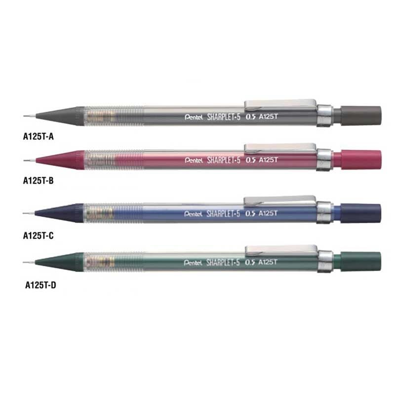 Pentel Bút Chì Kim Kỹ Thuật Thân Nhựa Trong 0.5mm A125T
