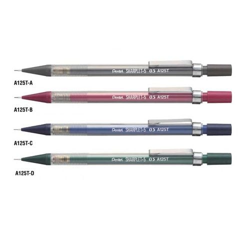 Pentel Bút Chì Kim Kỹ Thuật Thân Nhựa Trong 0.5mm A125T