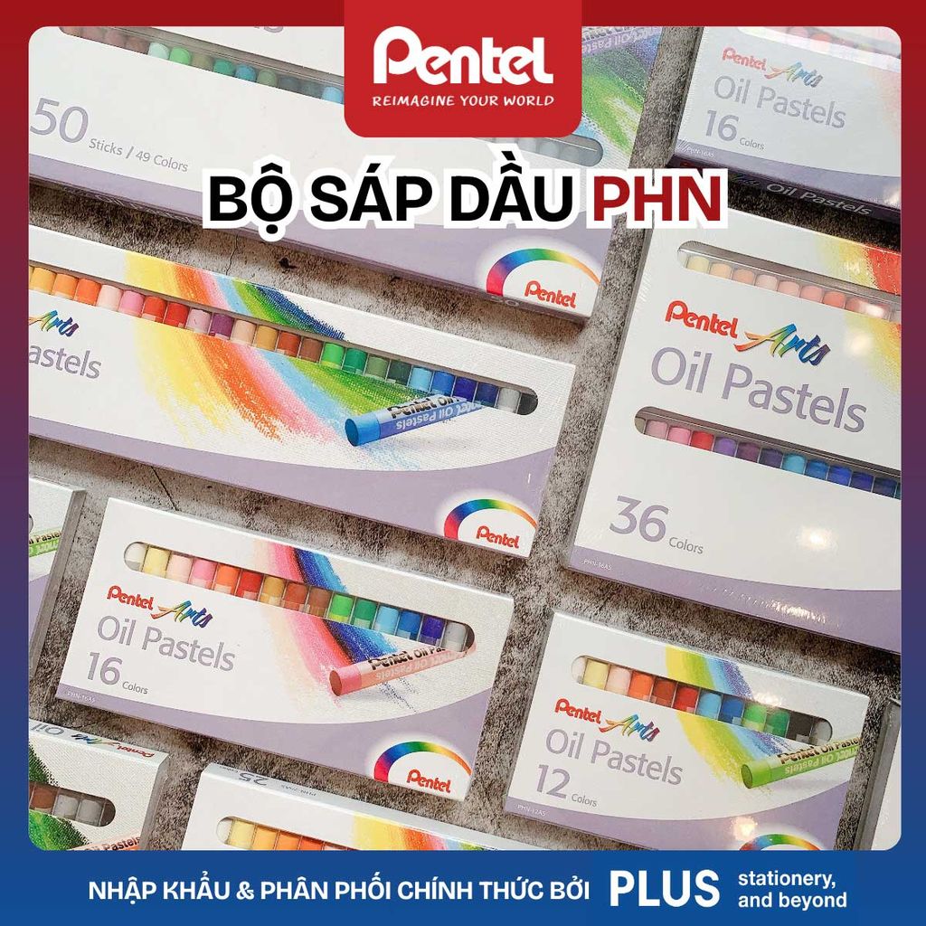 Pentel Hộp Phấn Dầu Oil Pastel PHN