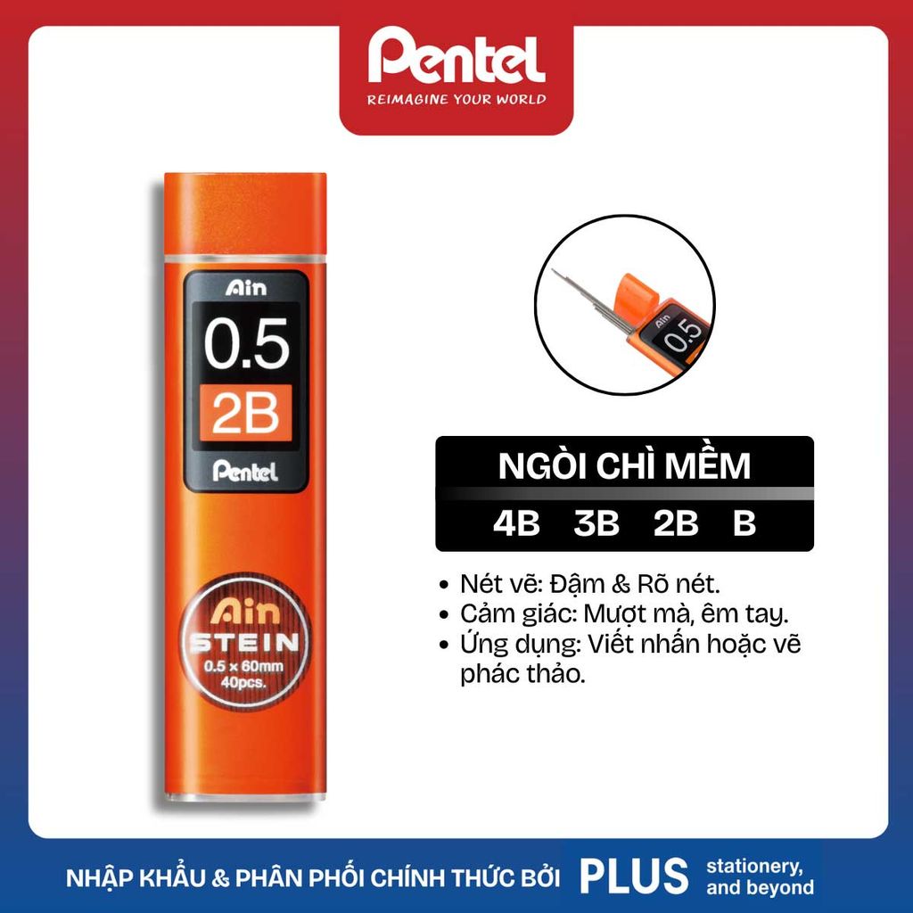 Pentel Ruột Chì Kim Ainstein