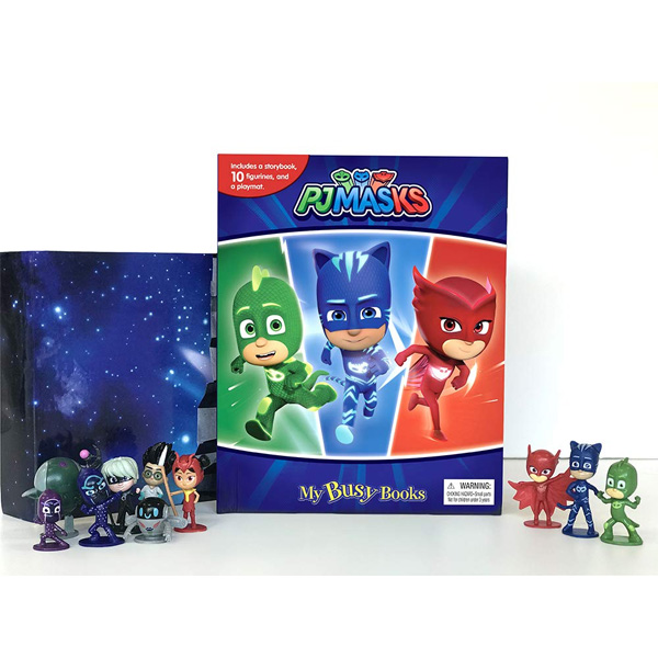 PJ Masks My Busy Book - 10 Figurines And A Playmat