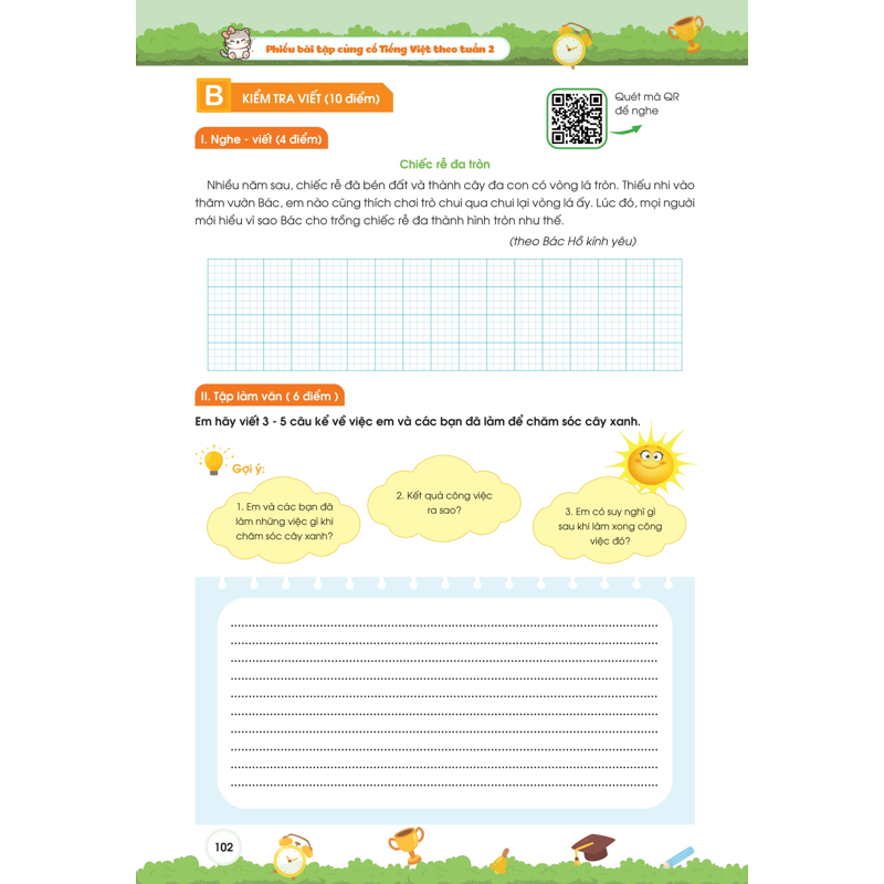 Phiếu Bài Tập Củng Cố Tiếng Việt 2 Theo Tuần