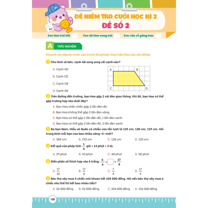 Phiếu Bài Tập Củng Cố Toán 4 Theo Tuần