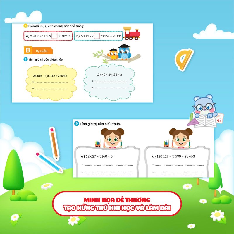 Phiếu Bài Tập Củng Cố Toán 4 Theo Tuần