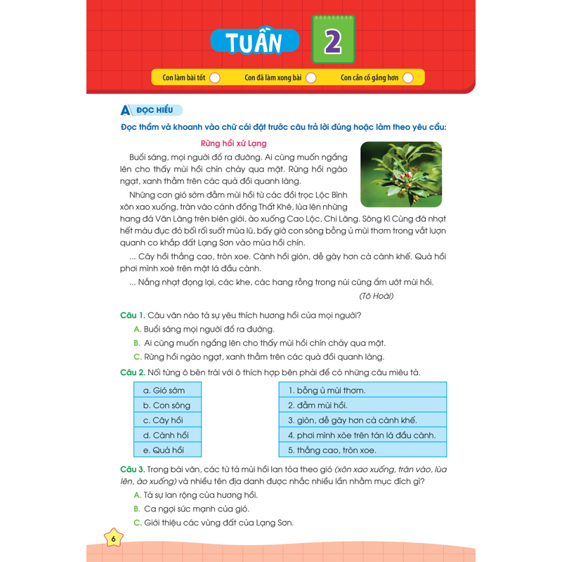 Phiếu Bài Tập Cuối Tuần Tiếng Việt 3