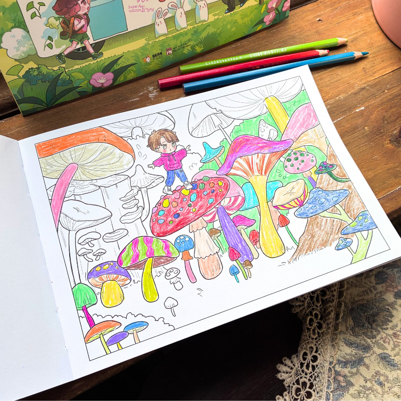 Phiêu Lưu Trong Thế Giới Chibi - Sổ Tô Màu
