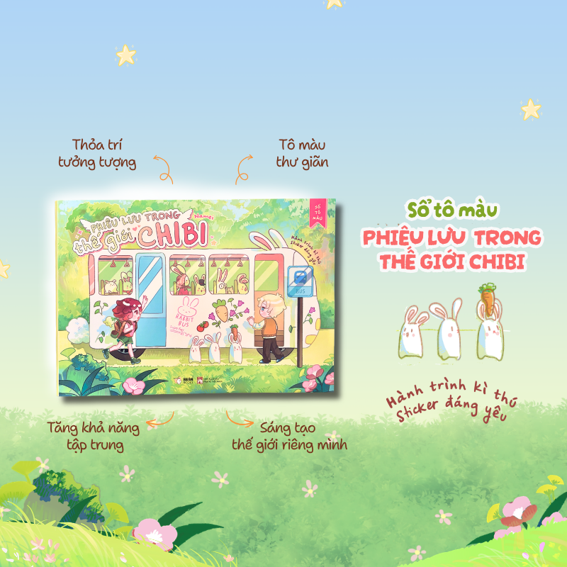Phiêu Lưu Trong Thế Giới Chibi - Sổ Tô Màu