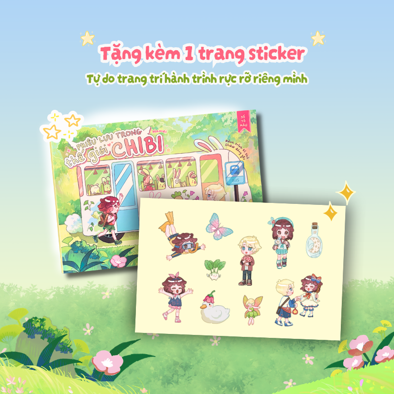 Phiêu Lưu Trong Thế Giới Chibi - Sổ Tô Màu