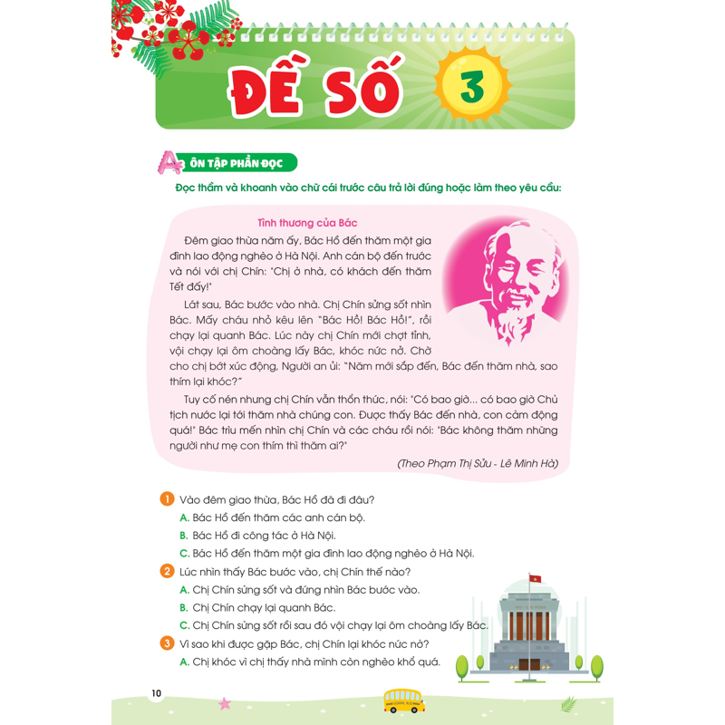 Phiếu Ôn Hè Tiếng Việt Lớp 2