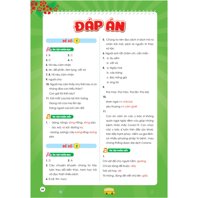 Phiếu Ôn Hè Tiếng Việt Lớp 2