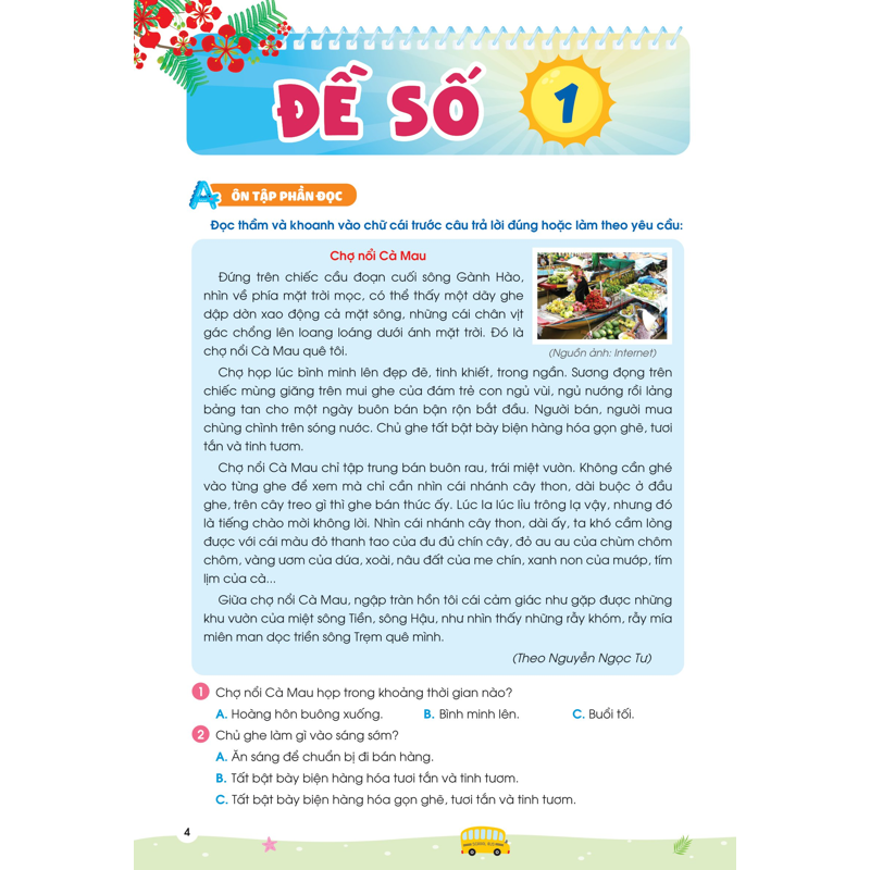 Phiếu Ôn Hè Tiếng Việt Lớp 3