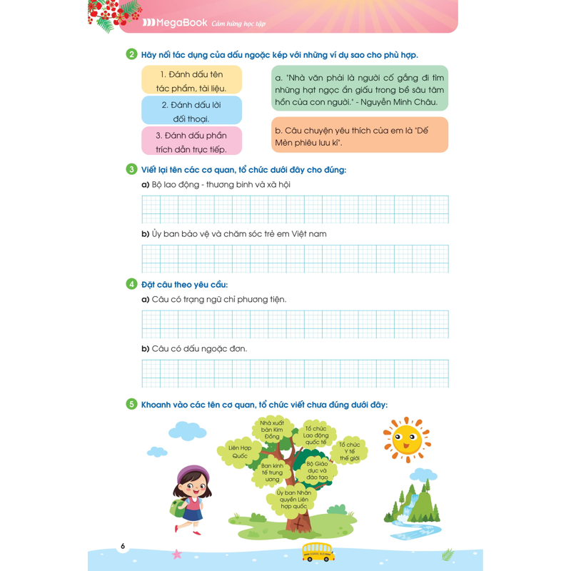 Phiếu Ôn Hè Tiếng Việt Lớp 4