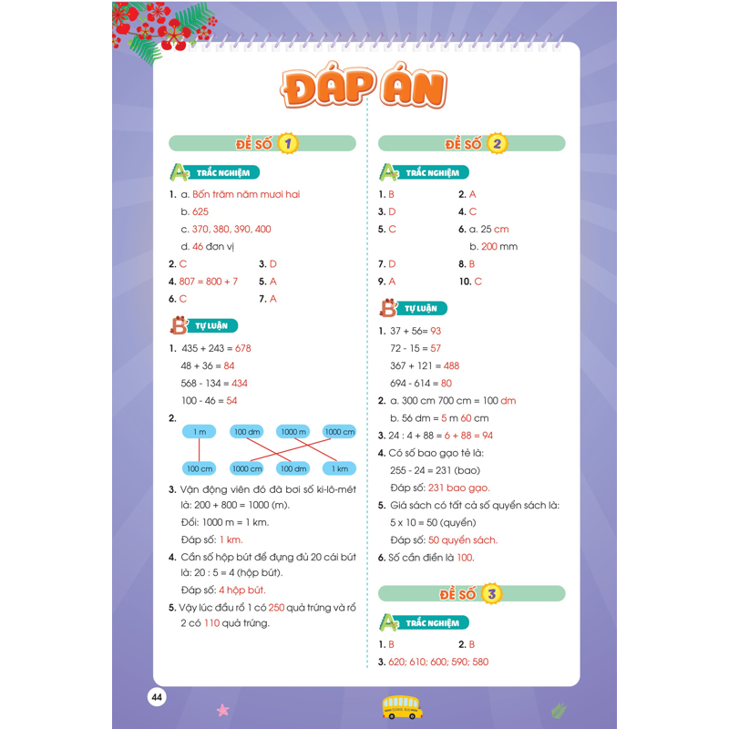 Phiếu Ôn Hè Toán Lớp 2