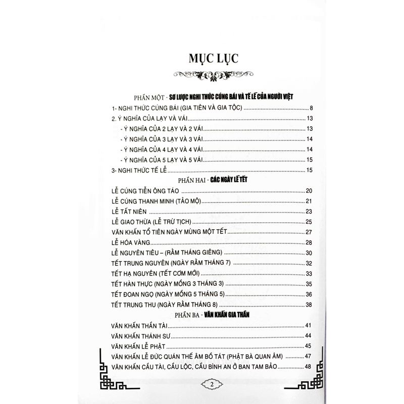 Phong Tục Nghi Thức Cúng Tế Và Các Bài Văn Khấn