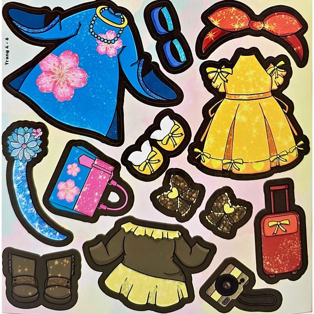 Nhật Ký Sticker Của Công Chúa - Phụ Kiện Lấp Lánh - Lễ Hội Mùa Xuân