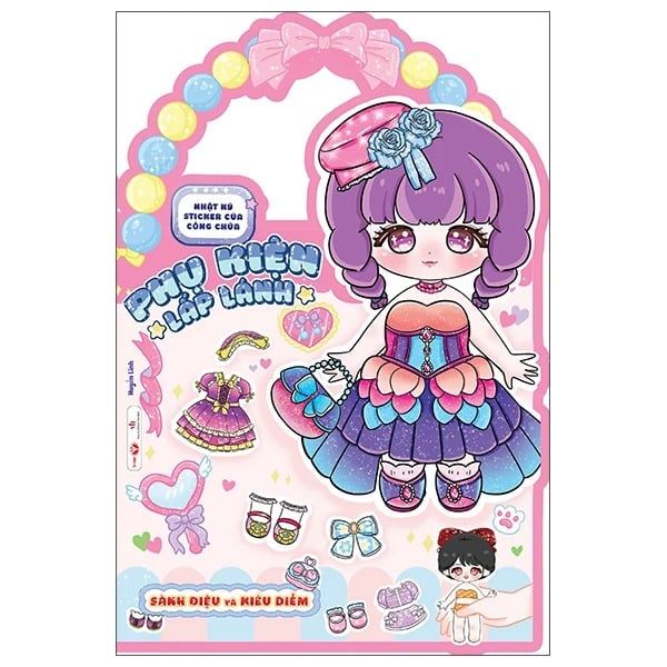 Nhật Ký Sticker Của Công Chúa - Phụ Kiện Lấp Lánh - Sành Điêu Và Kiều Diễm