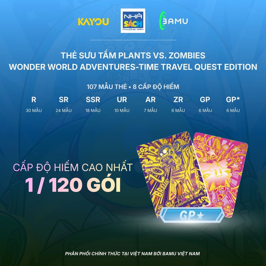 Kayou Bộ Thẻ Plants V Zombies Phiêu Lưu Diệu Kỳ Du Hành Thời Gian Mùa 1 Hh00010 (Bamu)