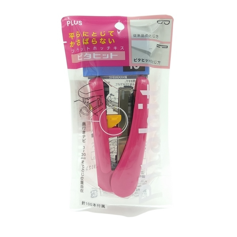 Plus - Bấm Pitahit 30-V947 Hồng + 1 Hộp Kim