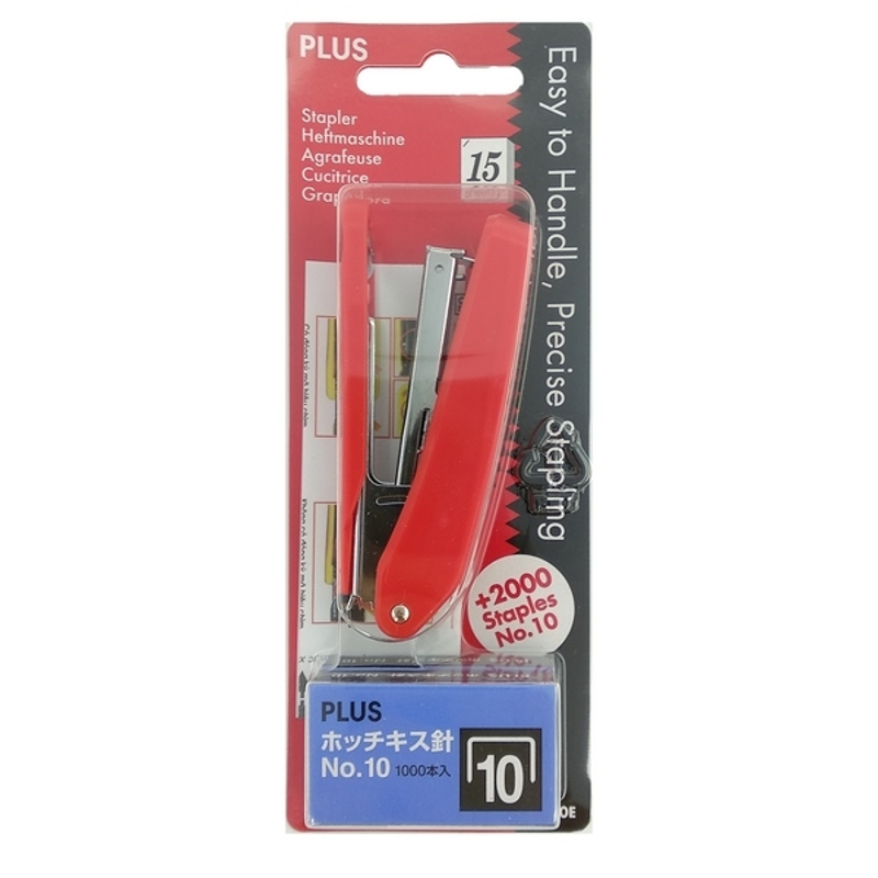 Plus - Bấm PS-10E + 2 Hộp Kim Trắng - 30-016ND