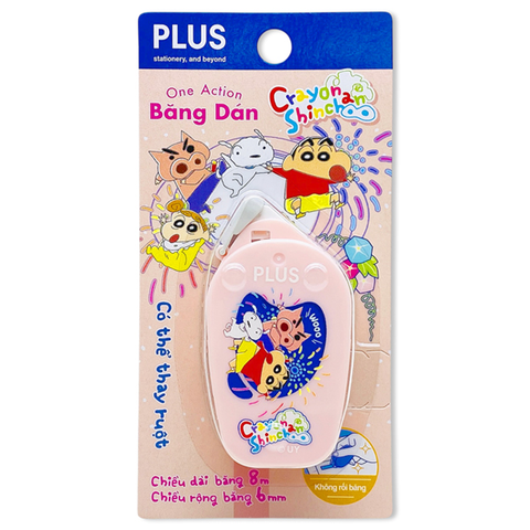 Plus - Băng Dán One Action Shinchan - Hồng 120-V030 (THCK0683)