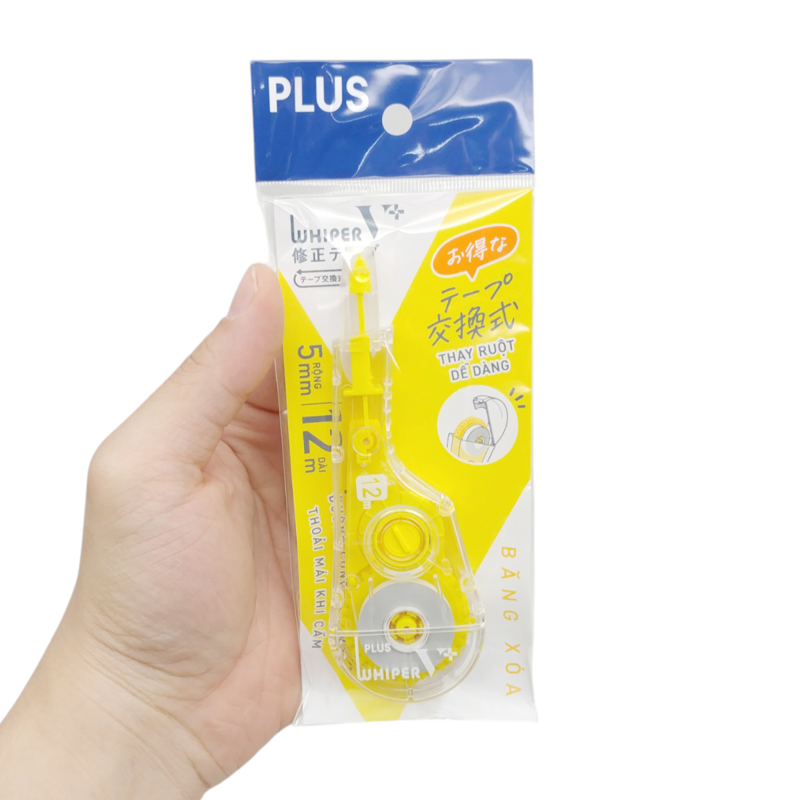 Plus - Băng Xóa New WH-V+ Vàng 5mm x 12m 100-V042