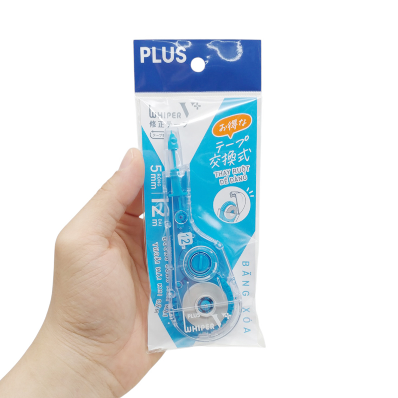 Plus - Băng Xóa New WH-V+ Xanh Dương - 100-V039