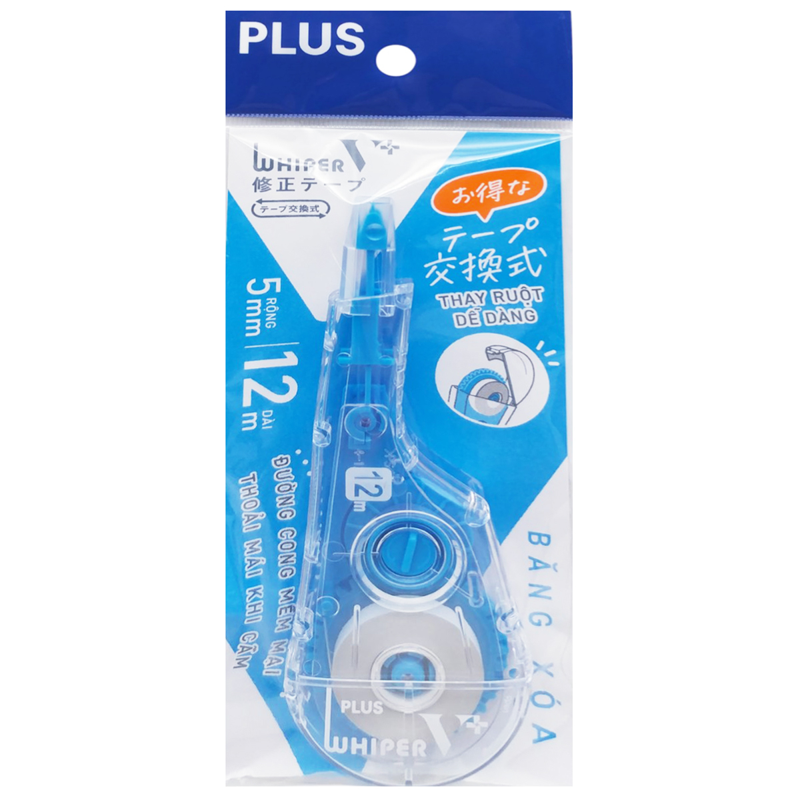 Plus - Băng Xóa New WH-V+ Xanh Dương - 100-V039