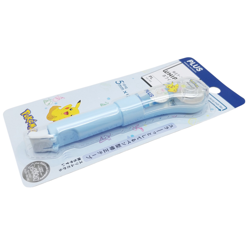 Plus - Băng Xóa Kéo Pokemon Xanh 5mm x 6m 100-V032
