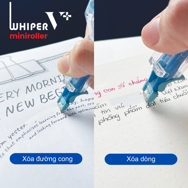 Plus - Băng Xóa Wh-V+ Mini Roller - 100-V