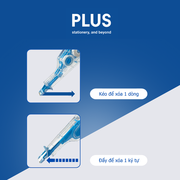 Plus - Băng Xóa Wh-V+ Mini Roller - 100-V