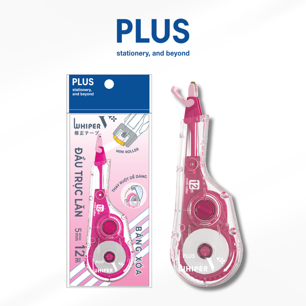Plus - Băng Xóa Wh-V+ Mini Roller - 100-V